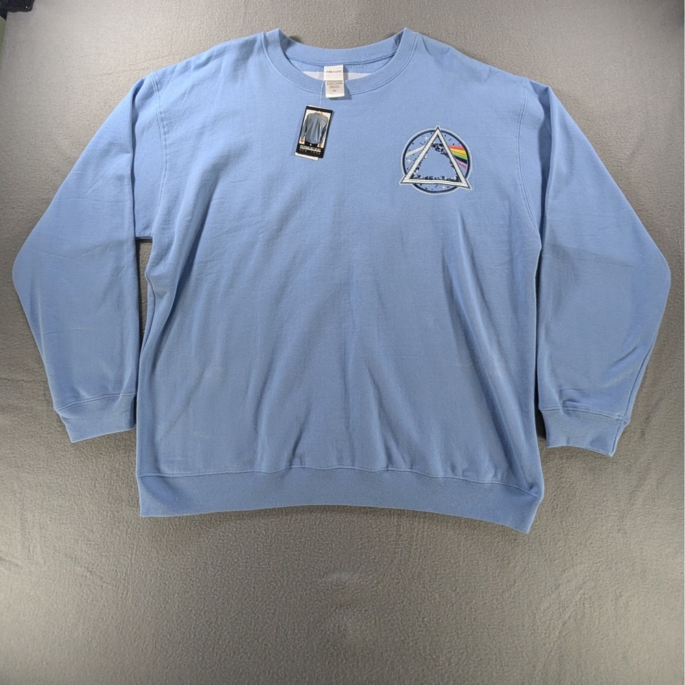 Freeze New York Pink‎ Floyd Dark Side of the Moon Sweatshirt XL Chambray Blue